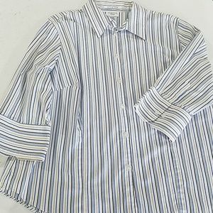 George Tops - George Blue White stripe Button Blouse 18w/20w George Tops - George Blue White stripe Button Blouse 18w/20w